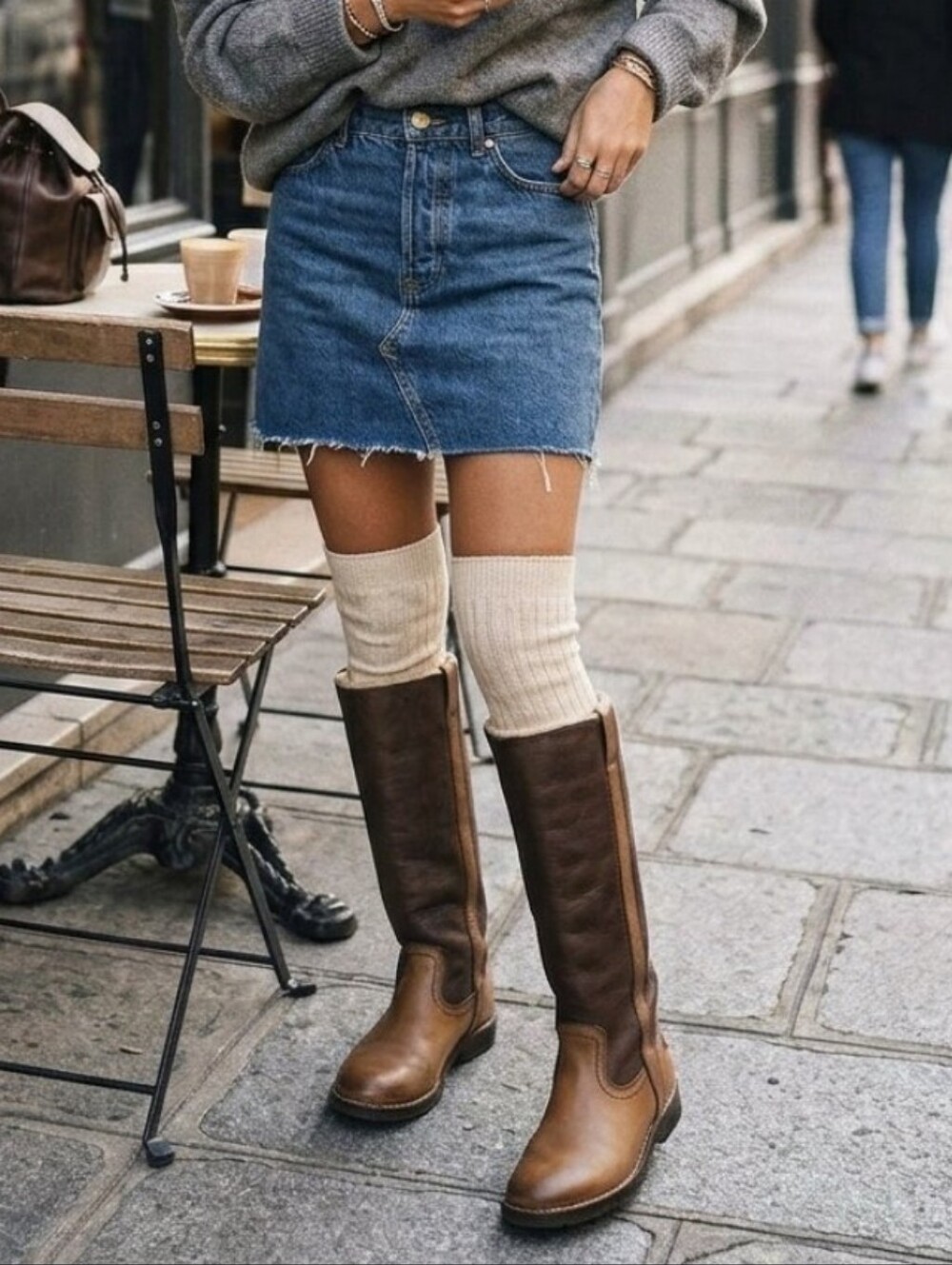 FRYE Waxed Suede Genuine Shearling Tall Boots Lambskin Slouchy Patina Knee Lined